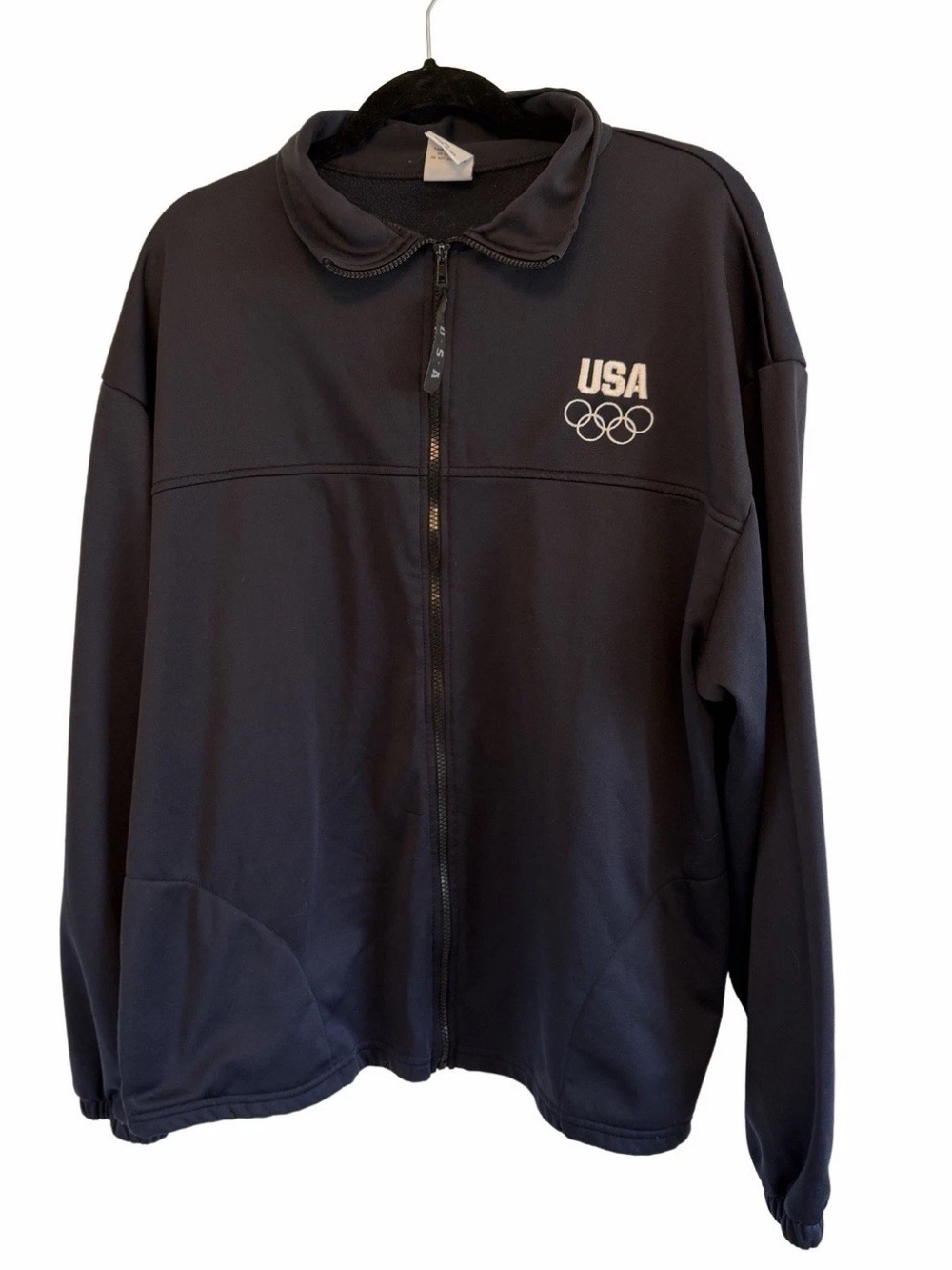 USA Olympic Full-Zip Jacket in Black